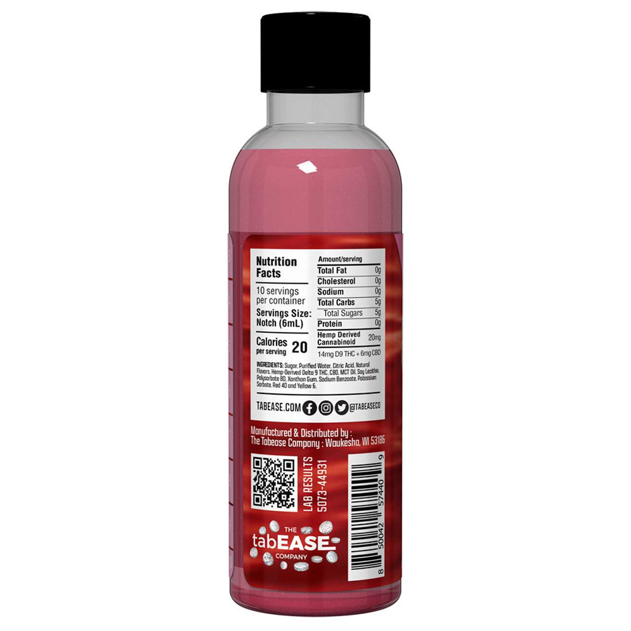 Delta 9 THC + CBD Cannabis Strawberry Cocktail Syrup - Image 3