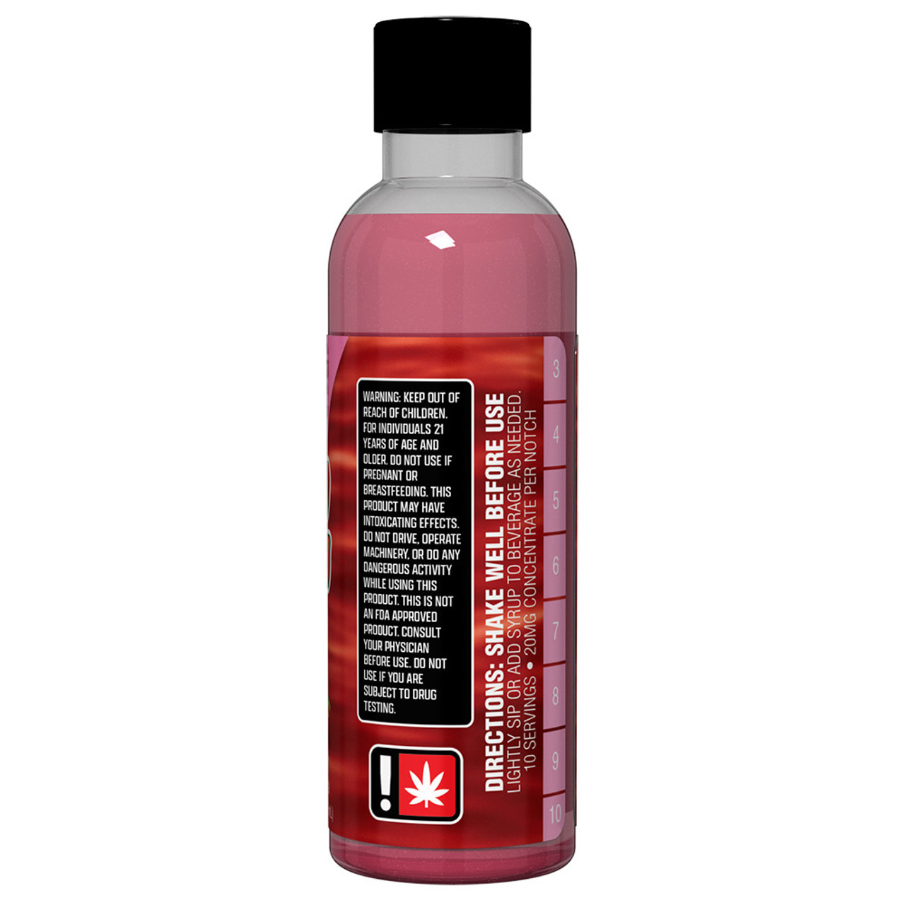 Delta 9 THC + CBD Cannabis Strawberry Cocktail Syrup - Image 5